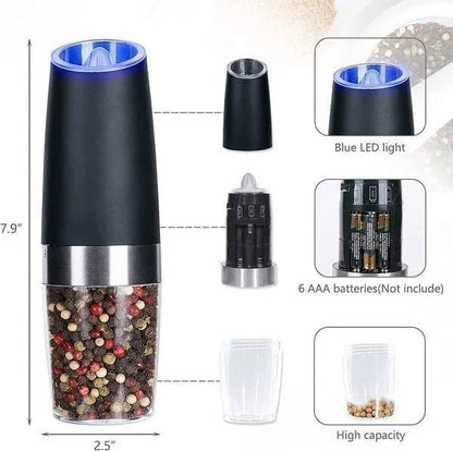 🔥🔥🌲Christmas Sale 49% OFF - Automatic Electric Gravity Induction Salt & Pepper Grinder - BUY 2 GET FREE SHIPPING