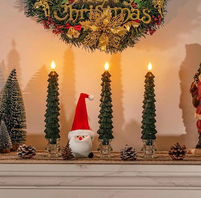 🎄Christmas Tree Led Candlesled Christmas Pine Cone Electric Candle Light
