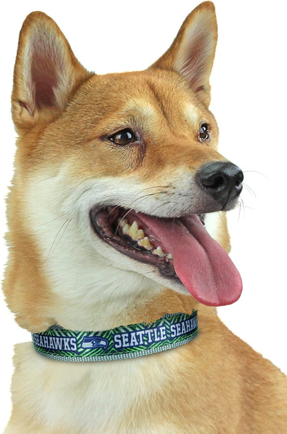 Zubaz NFL Team Adjustable Pet Collar for Dogs & Cats, Pittsburgh Steelers, Medium