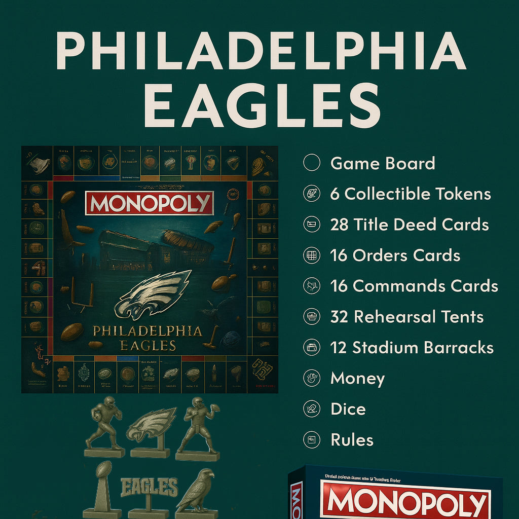 🌟 Limited Drop: 25% OFF — Only 1 Day Left! 🏆 Philadelphia Football Dynasty – Champions Board Game