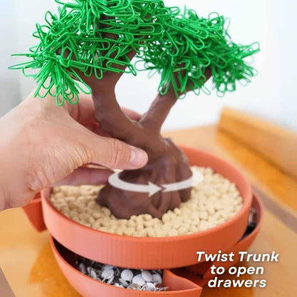 “Forgecore 3D Bonsai Desk Organizer with Hidden Storage & Magnetic Leaves” 🌳✨