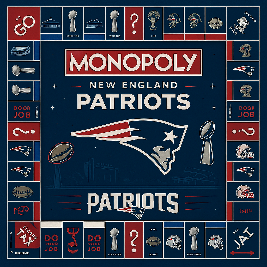 🏈 New England Football Property Trading Game – Collector’s Editio